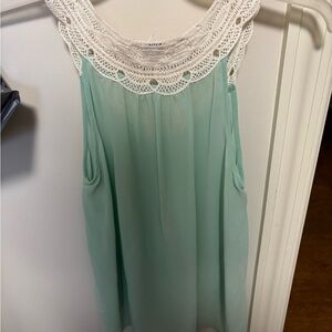 Umgee girls size small sleeveless top spring summer